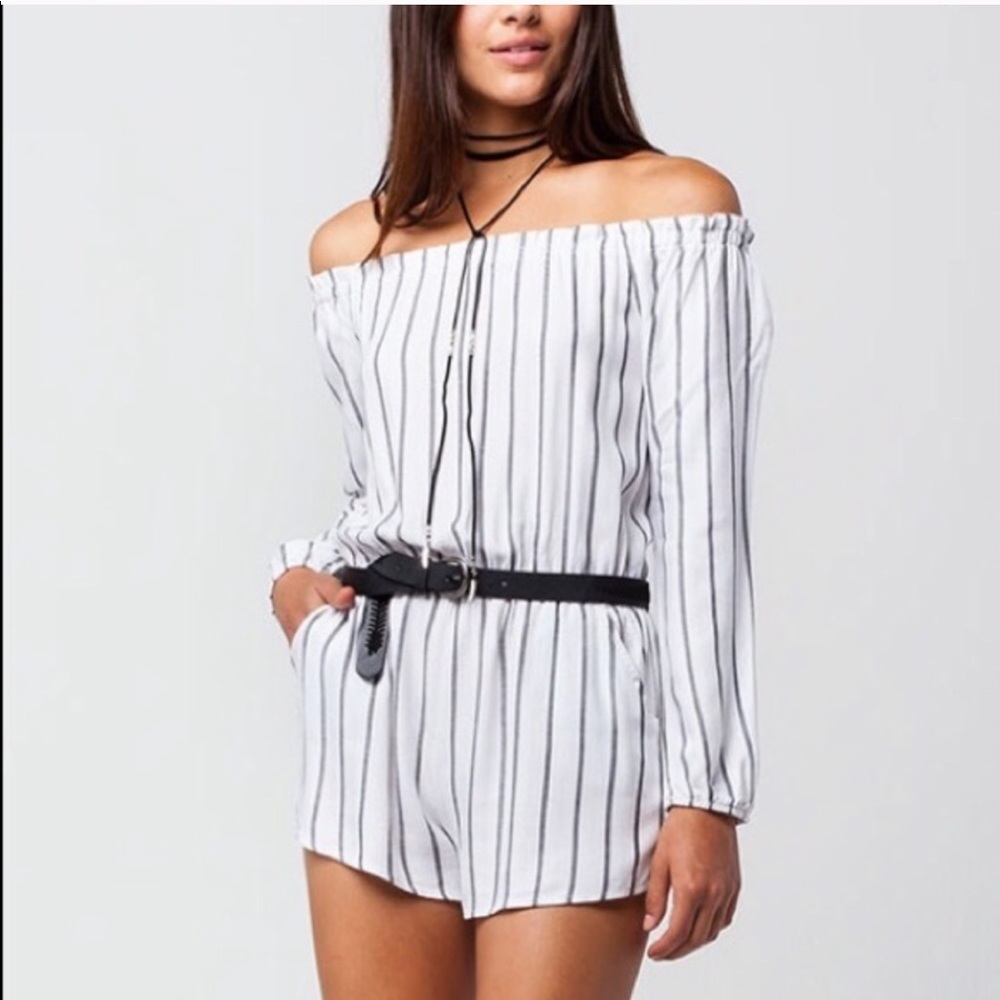 Full Tilt Off the Shoulder Romper